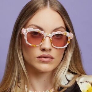 New Poppy Lissiman CRIMPIE sunglasses in PINK MULTI